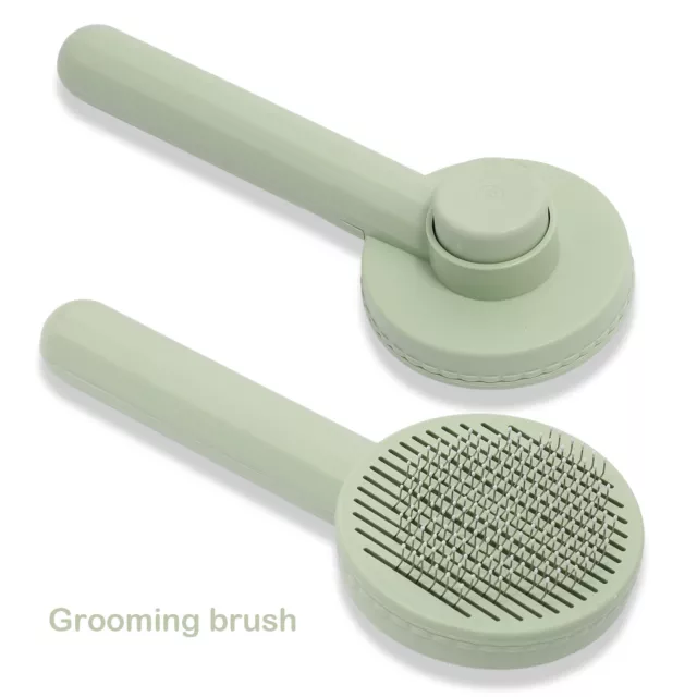 2PCS Self Cleaning Dog Brush Cat Brush Massage Grooming Brush Pet Hair Remover