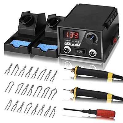 Saldatura Elettrica Kit 31PCS Temperatura Regolabile,Penna a Legna Professionale Kit Per Saldatore Utensili Incisione Per Pelle Nero 1 Kit Pirografia Legno 