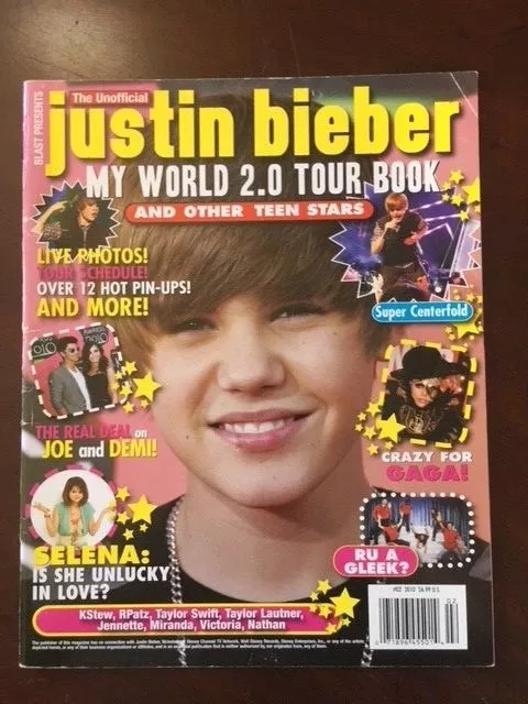 2010, Justin Bieber, "My World Tour 2.0" Magazine (Early Cover)