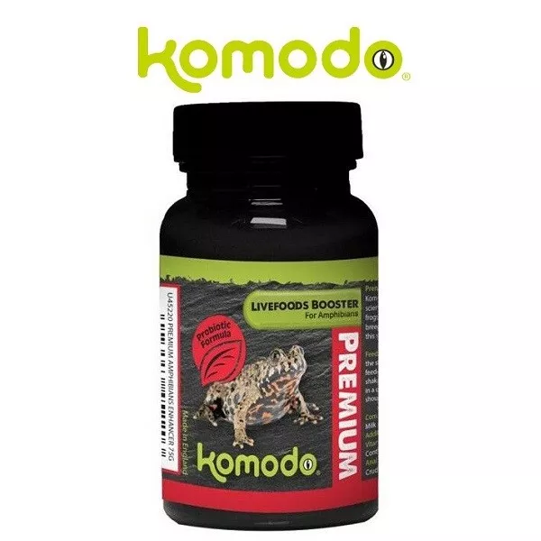 Komodo Premium Livefoods Amphibian Booster 75g Dusting Powder For Feeder Insects 2