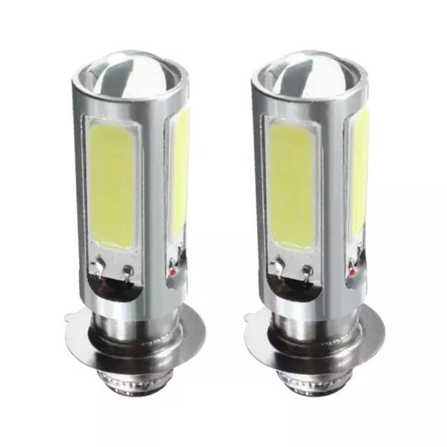 2 pezzi H6M PX15d COB LED fari moto lampadine fendinebbia 6000K bianco