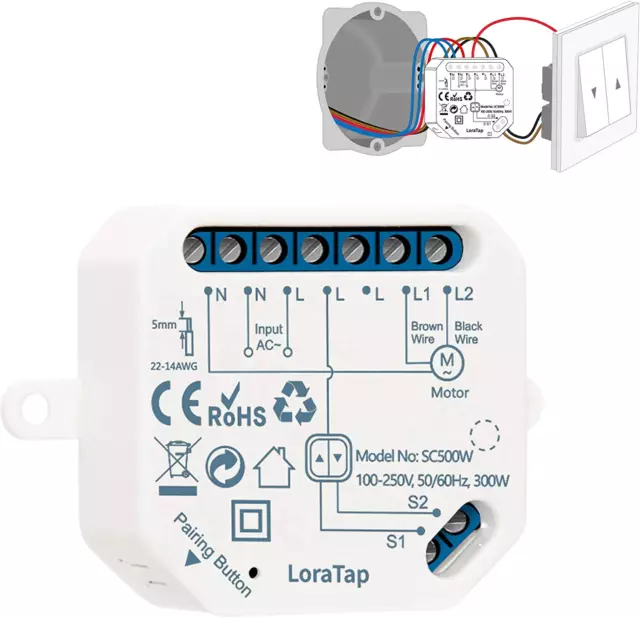 Modulo Tapparelle WIFI Interruttore Smart Switch 220V 2A Per Tende Persiane  Tapparelle Elettriche Con APP TUYA Smart Life Compatibile Con Alexa e