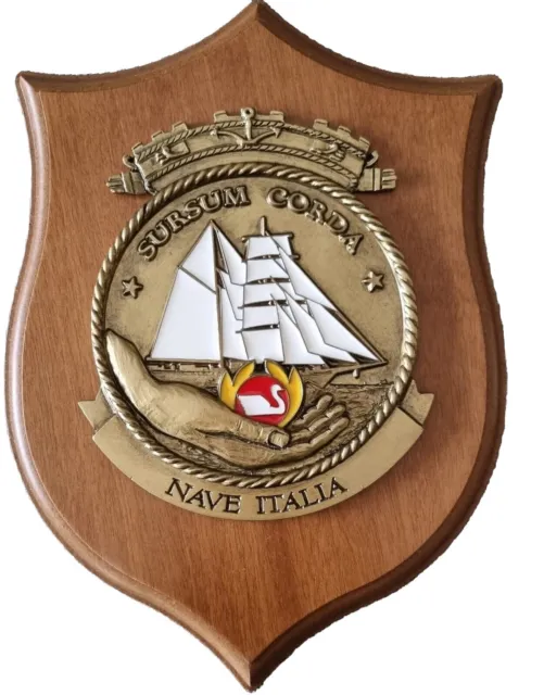 Crest nave a vela Italia Marina Militare italiana (nuovo)