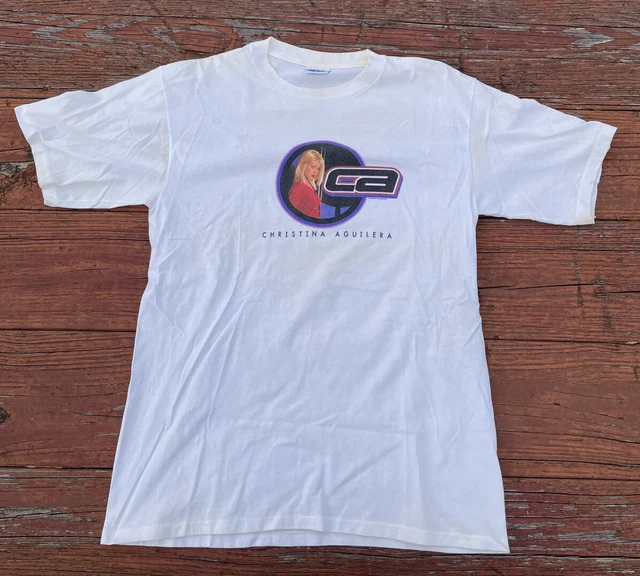 Christina Aguilera World Tour 2000 Concert T Shirt - Size Adult Large L - Rare