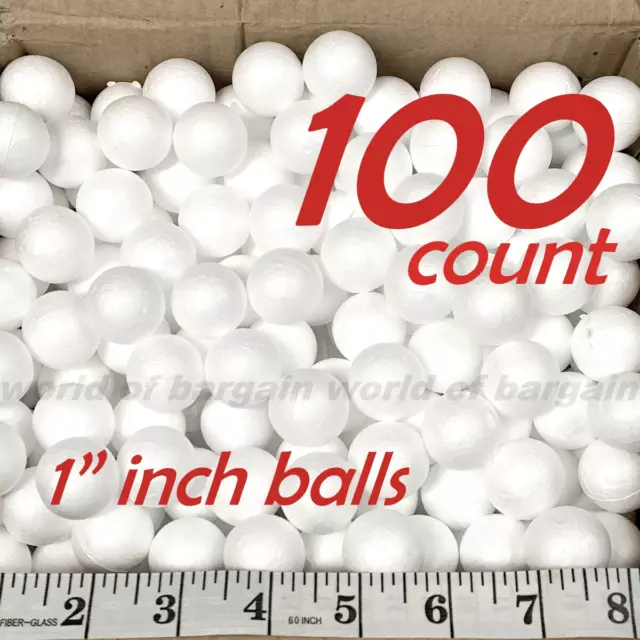 2 inch Foam Balls Round White Polystyrene Sphere Forms Art Craft