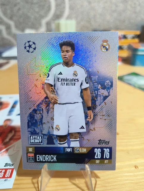 MATCH ATTAX DEBUT 2024-25 Endrick Real Madrid Attax Debut RC Rookie ...
