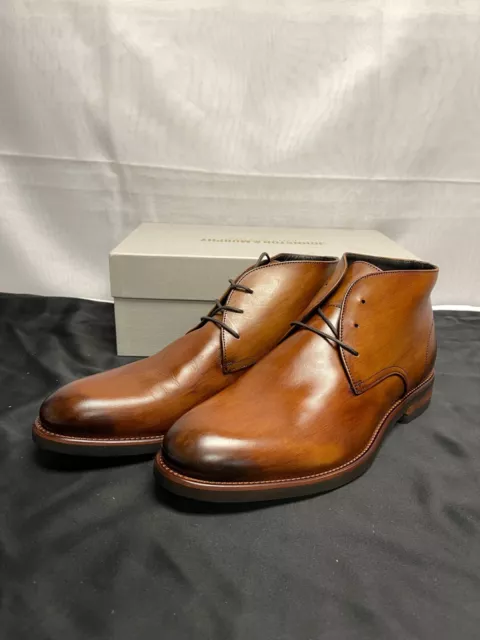 Johnston & Murphy 24-6040 Mens Brown Leather Lace Up Chukka Boots Size 11.5 M