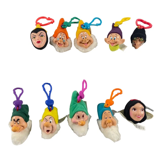 MCDONALD'S DISNEY SNOW White & Seven Dwarfs Evil Queen Hag 10pc Set