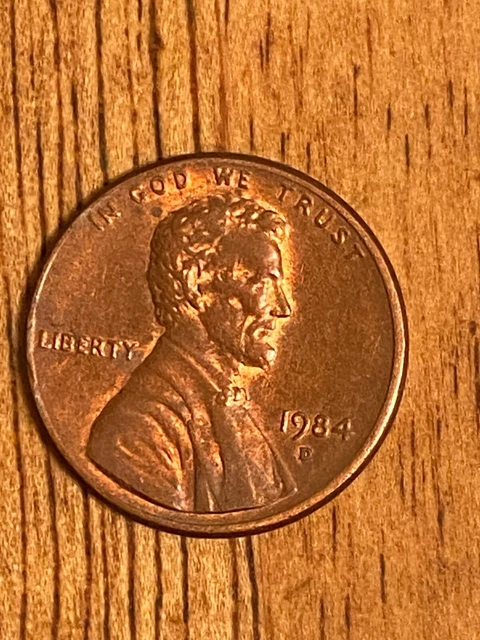 1984 D Lincoln Memorial Cent Penny Error (RPM) Repunched Mint Mark