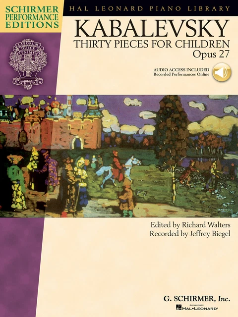 Kabalevsky Thirty Pieces for Children Op 27 for Piano Solo G Schirmer Book Audio