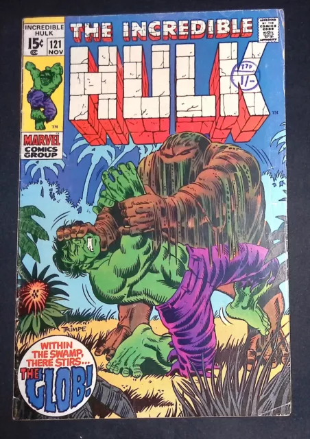 The Incredible Hulk #121 Silver Age Marvel Comics VG+_
