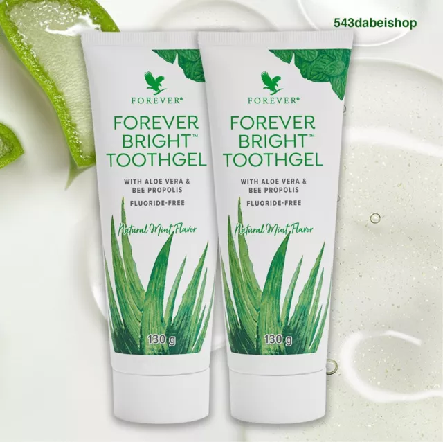 2 x Forever Living Bright Toothgel Zahnpasta Zahncreme je 130 g  NEU