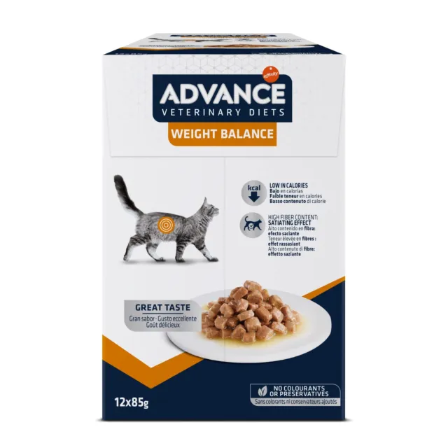 Advance Veterinary Diets Weight Balance - Comida Húmeda Para Gatos Multipack ...