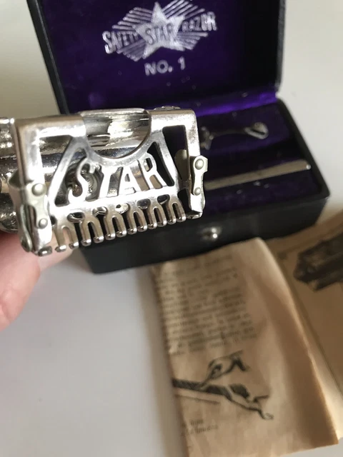ANCIEN RASOIR STAR RAZOR KAMPFE NEW YORK BROS USA mécanique à repasser ...