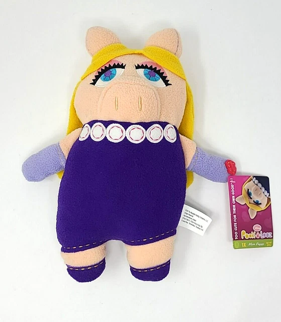 Pook a looz Miss Piggy Plush Flat Plush Stuffed Animal NWT Disney Muppets