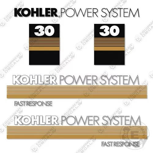 Kohler Power System 30 Decal Kit Generator
