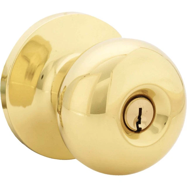 Steel Pro Pollished Brass Entry Door Knob TF700B Pack of 24 Steel Pro 5287PB-ET