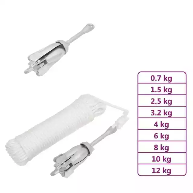 Klappanker Faltklappanker Faltanker Anker Bootsanker Temperguss ohne/ mit Seil