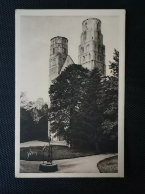 CPA 76 De Rouen au Havre - Ruines de l'Abbaye de Jumièges