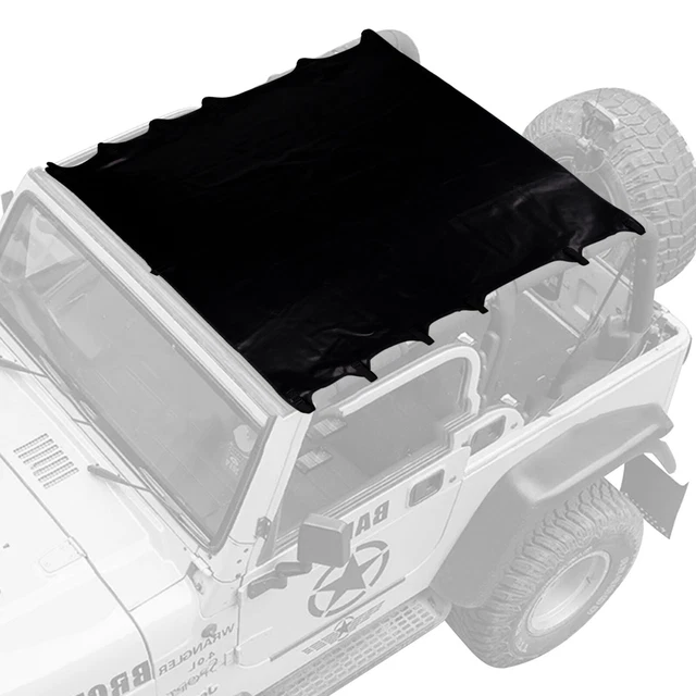 BIKINI TOP ROOF Cover Leather Soft Sunshade for 19972006 Jeep Wrangler