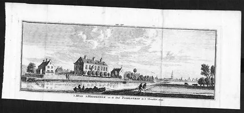 1750 - IJsselstein Huis Heerendijk Utrecht Kupferstich engraving gravure