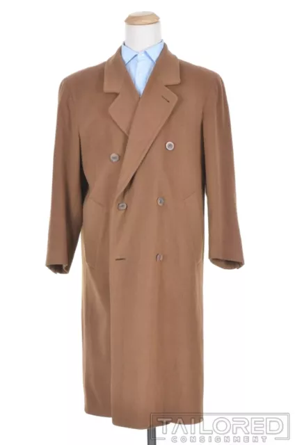 DAREBRIDGE Vicuna Brown 100% PURE CASHMERE Jacket Coat OVERCOAT - LARGE