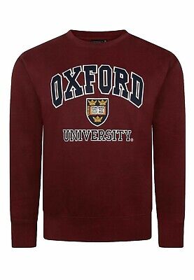 Unisex sweatshirt Oxford University Embroidered official - charchoal & Burgundy