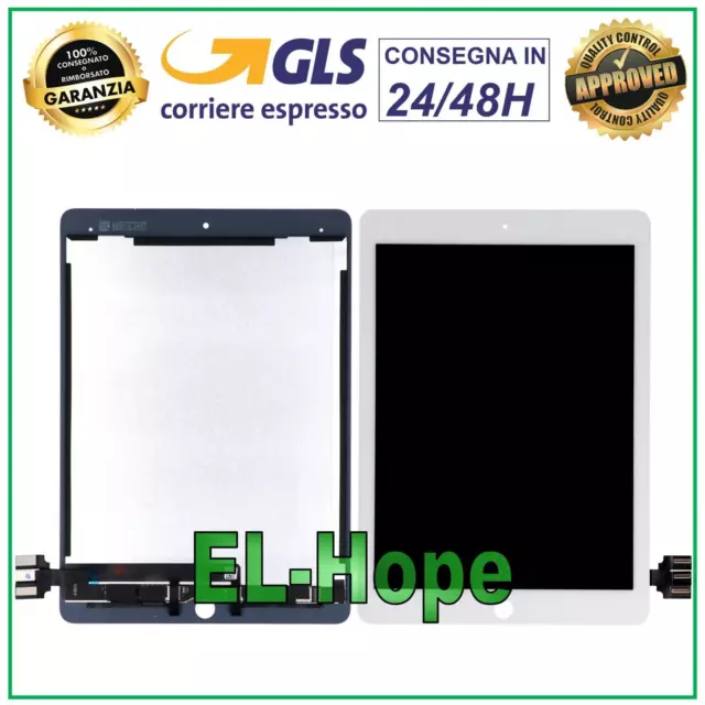 Display Lcd Touch Per Apple Ipad Pro 9.7 2016 A1673 A1674 A1675 Schermo Bianco