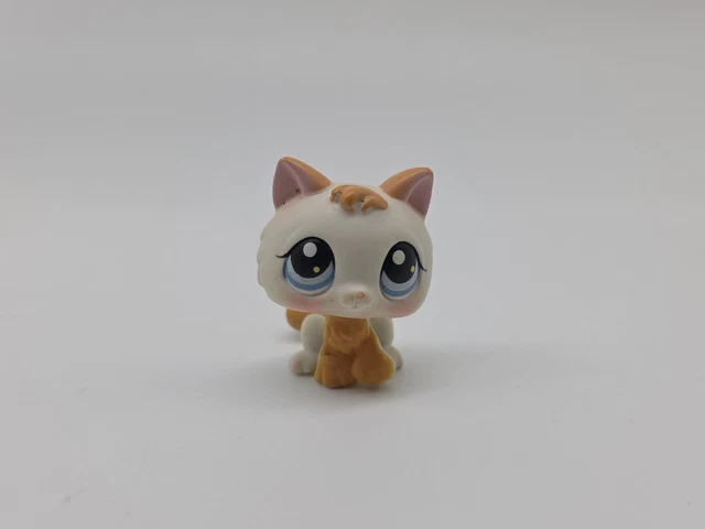 Figurine Littlest Pet Shop Chat #1074 (chaton Crème & Gris) + Tasse Offerte - Occasion