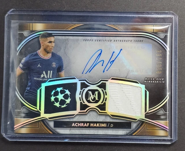 2021 TOPPS UCL Museum Collection Achraf Hakimi Jersey Auto /250 EUR 16