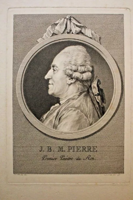 Jean-Baptiste Marie Pierre, Augustin de Saint-Aubin 1775 portrait XVIII_ _ _   _