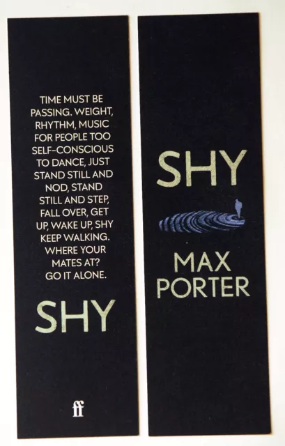 Bookmarks x 2 - Shy by Max Porter