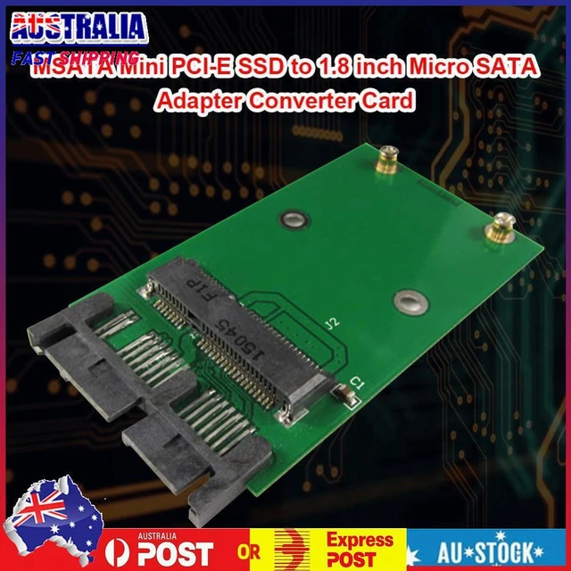 MSATA Mini PCI-E SSD to 1.8 inch Micro SATA Interface Adapter Converter Card
