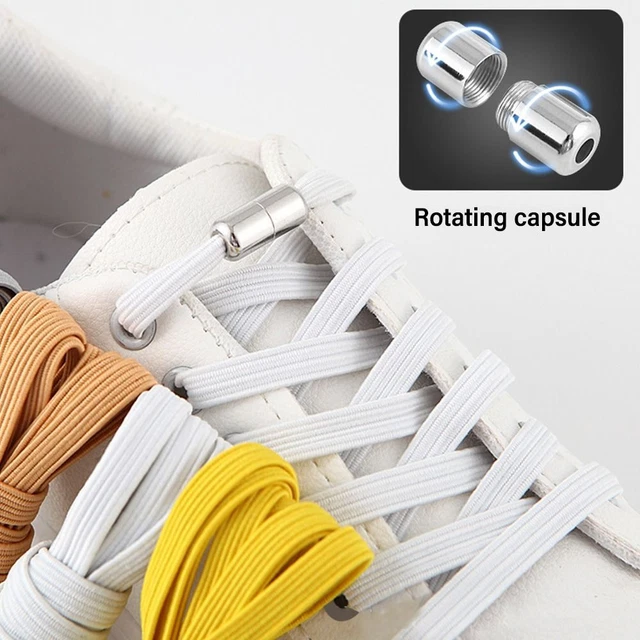 Cravatta pigri lacci per scarpe chiusura rapida sneakers piatte lacci per scarpe