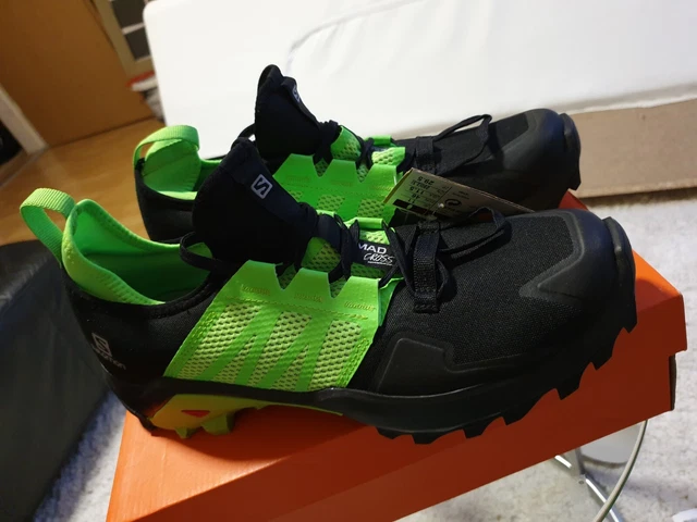 Salomon Madcross Herren-Laufschuhe Schuh Laufen Running Trail Schwarz/Grün Gr.46