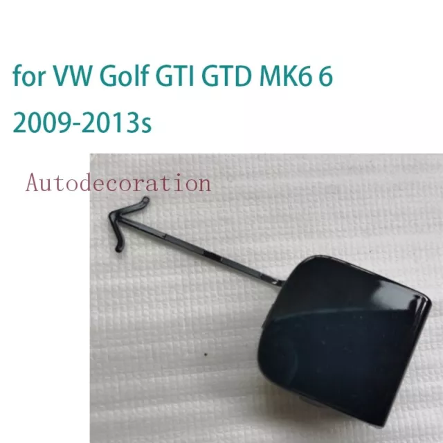 Front Bumper Tow Hook Eye Cover Cap Black for VW Golf GTI GTD MK6 6 2009-2013s