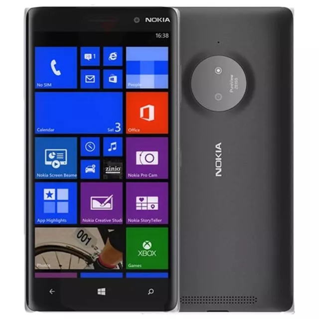 Unlocked Nokia Lumia 830 Rm-985 Windows Black Cell Phone Fido Rogers Telus Bell+