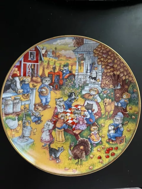 Franklin Mint A Perfect Feast By Bill Bell Limited Ed Fine Porcelain Plate #7097