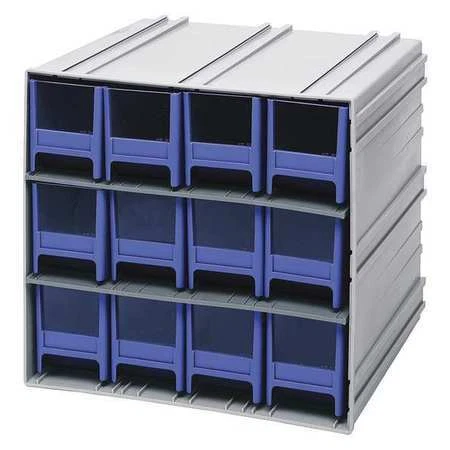 QUANTUM STORAGE SYSTEMS QIC-122BL Parts Cabinet With Drawers with 12 Drawers,