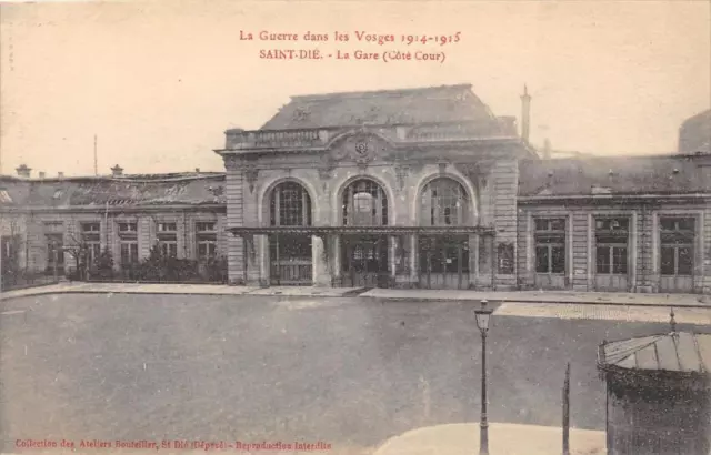 Cpa 88 Saint Die La Gare Cote Cour