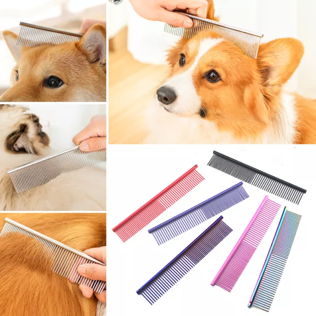 Pet Cat Dog Hair Fur Shedding Trimmer Grooming Dematting Rake Comb Brush Tool