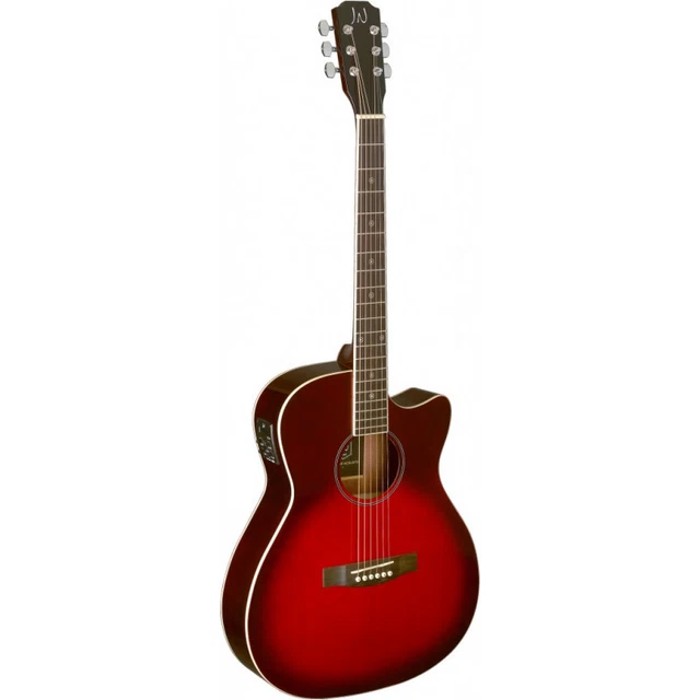 J. Neligan BES-ACE TRB - Guitare électro-acoustique auditorium redburst transpa