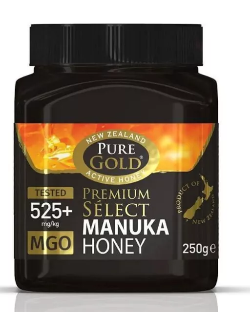 Pure Gold Premium Select Manuka Honey 525+ MGO 250g