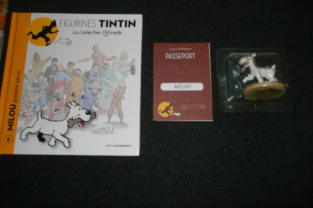 Figurine Tintin - #40 Ange Milou avec certificat + livre