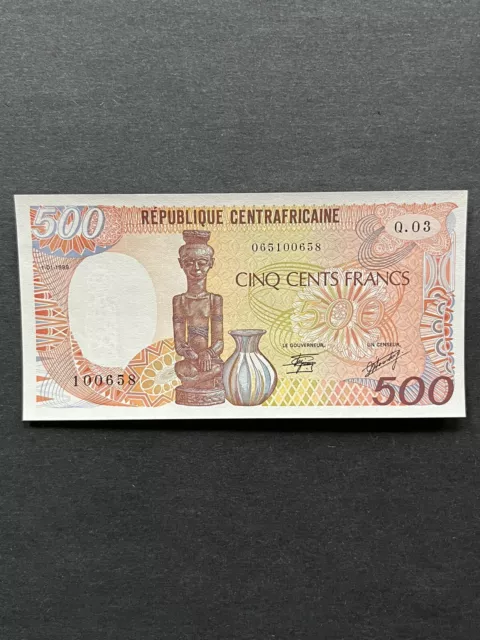 Central African States Banknote 1989 500 Francs #14d AU