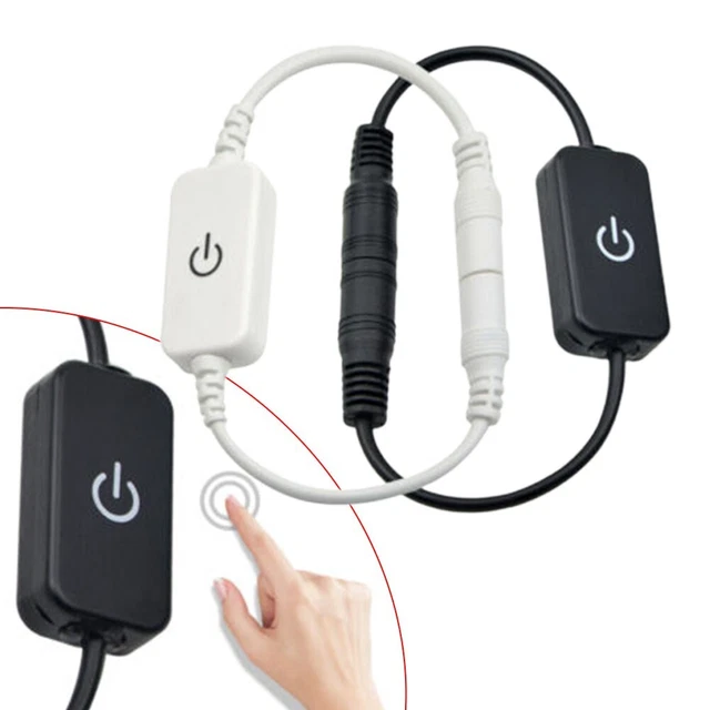 Interrupteur à bouton pour miroir - Capteur tactile - 12 V 5 A 60 W - LED - Parfait pour salle de bain d'hôtel (B Interrupteur à bouton pour miroir - Capteur tactile - 12 V 5 A 60 W - LED - Parfait pour salle de bain d'hôtel (B