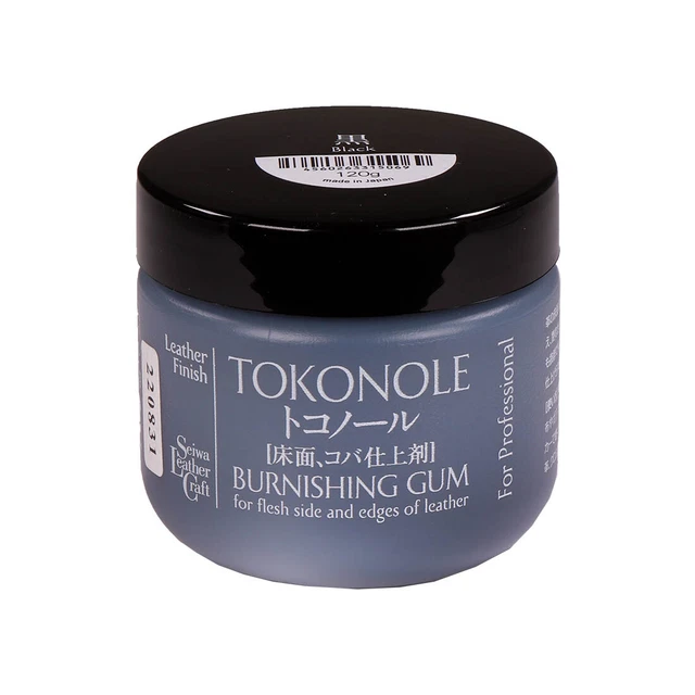 Tokonole Schwarz 120g Burnishing Gum Leder Kantenversiegelung