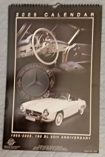 Mercedes 190 SL 50th Anniversary Calendar Ltd Edition #447/500 1955-2005 RARE!