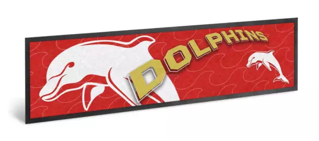 Dolphins NRL Bar Mat Runner Team Logo Holiday Gifts