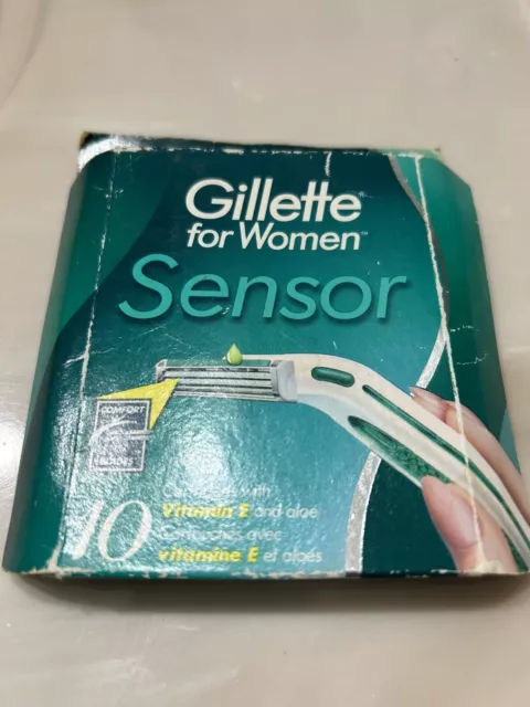 Gillette Sensor For Women *NO BOX* 10 Razors Blades Refill Cartridges NON-EXCEL